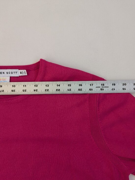 Gretchen Scott Women's Sweater Size Medium Pink Lightweight - Picture 9 of 13